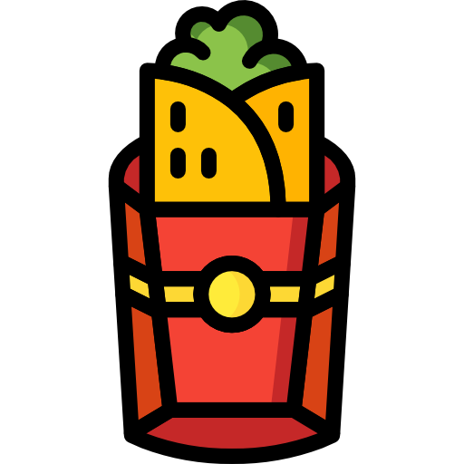 Burrito Basic Mixture Lineal color icon