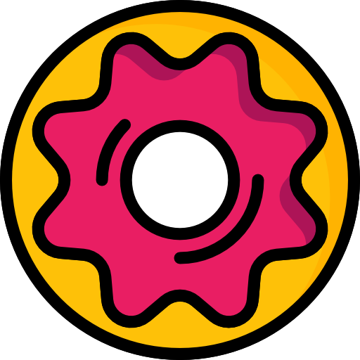 Doughnut Basic Mixture Lineal color icon