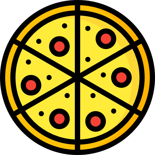 pizza Basic Mixture Lineal color icono
