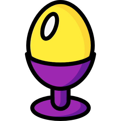 삶은 달걀 Basic Mixture Lineal color icon