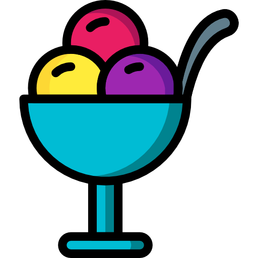 Ice cream Basic Mixture Lineal color icon