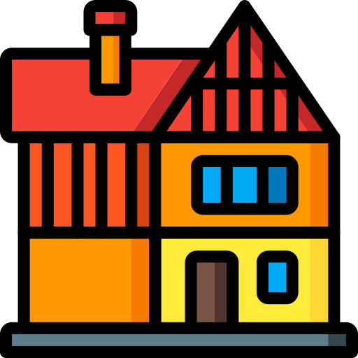 House Basic Mixture Lineal color icon