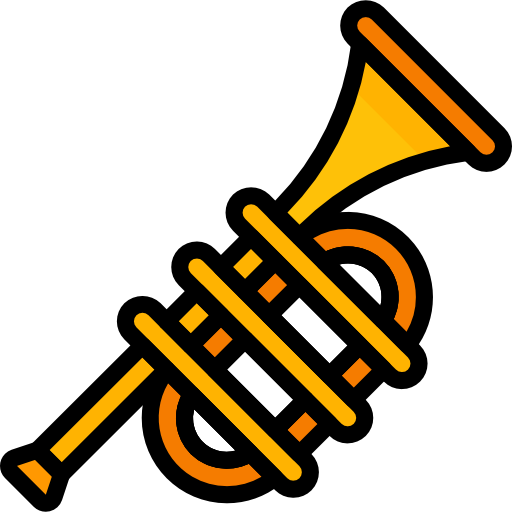 trompeta Basic Mixture Lineal color icono