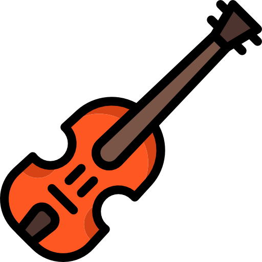 バイオリン Basic Mixture Lineal color icon