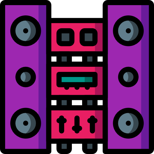 Music player Basic Mixture Lineal color icon