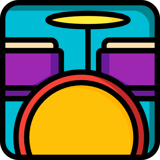 ドラム Basic Mixture Lineal color icon
