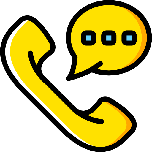 telefoongesprek Basic Miscellany Yellow icoon