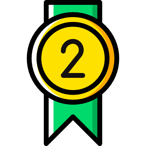 Silver medal Basic Miscellany Yellow icon