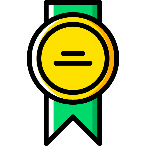 Silver medal Basic Miscellany Yellow icon