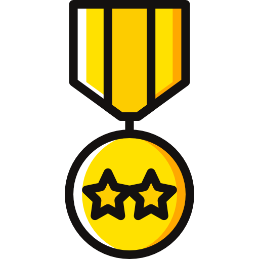 medalha Basic Miscellany Yellow Ícone