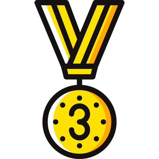 Bronze medal Basic Miscellany Yellow icon
