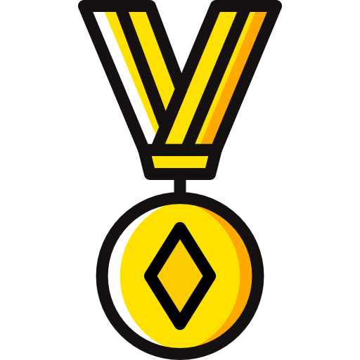 medalha Basic Miscellany Yellow Ícone