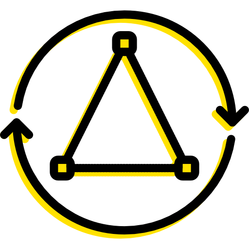 Rotation Basic Miscellany Yellow icon