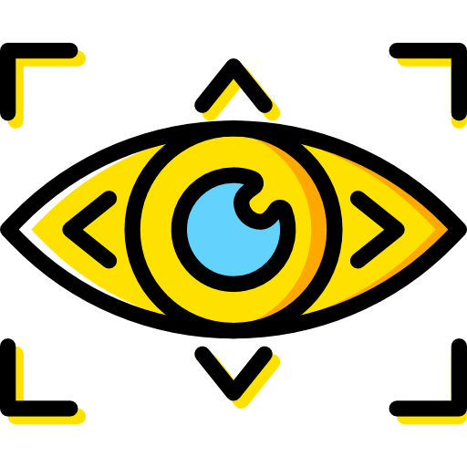 tomografia ocular Basic Miscellany Yellow Ícone