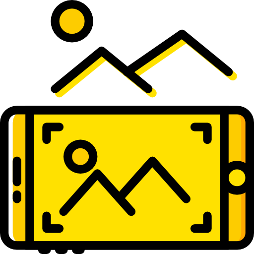 smartphone Basic Miscellany Yellow icoon