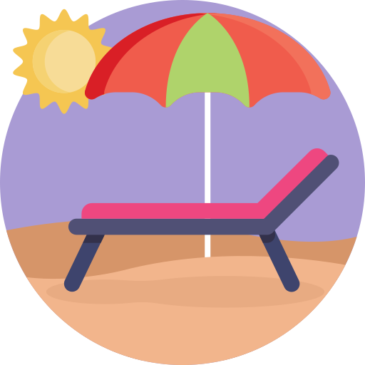 sombrilla de playa Generic Circular icono