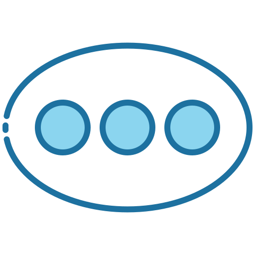 elipsis Generic Blue icono
