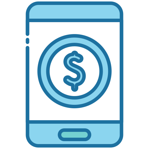 paiement mobile Generic Blue Icône