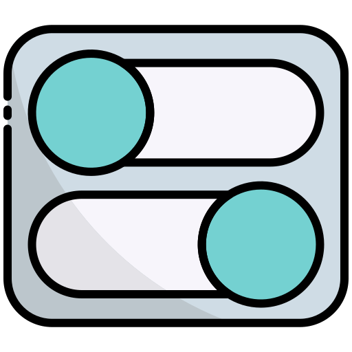 스위치 Generic Outline Color icon