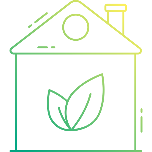 groen huis Generic Gradient icoon
