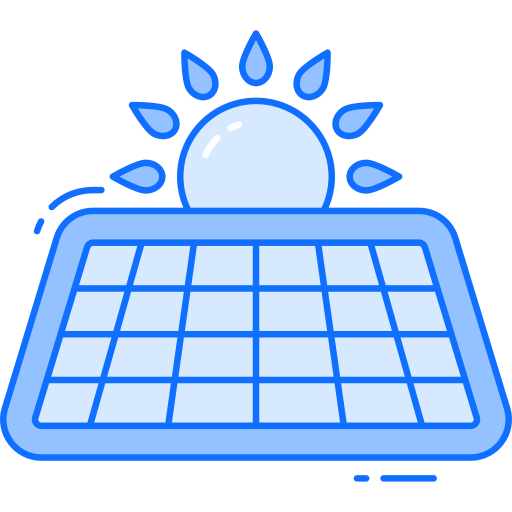 energia słoneczna Generic Blue ikona