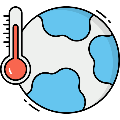 Global warming Generic Thin Outline Color icon