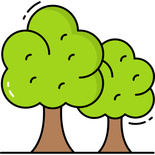 Trees Generic Thin Outline Color icon