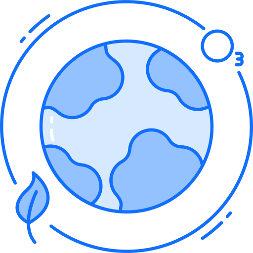 Ozone layer Generic Blue icon