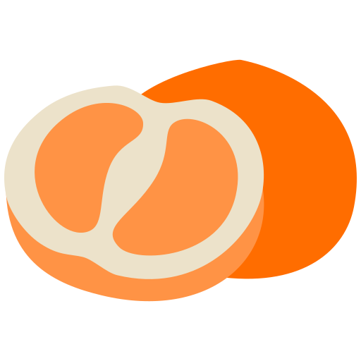 mandarijn Generic Flat icoon