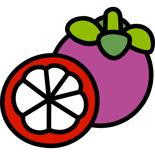 mangostán Generic Outline Color icono