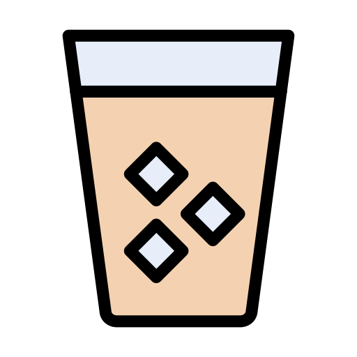 Water glass Generic Outline Color icon