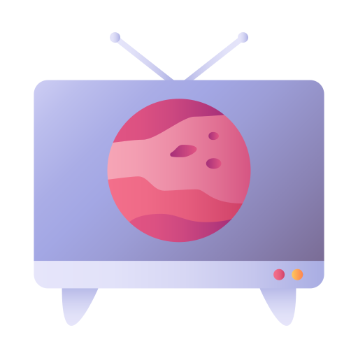 telewizja Generic Flat Gradient ikona