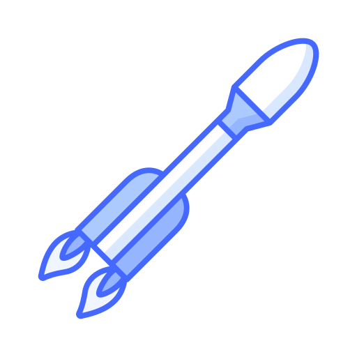 foguete Generic Blue Ícone