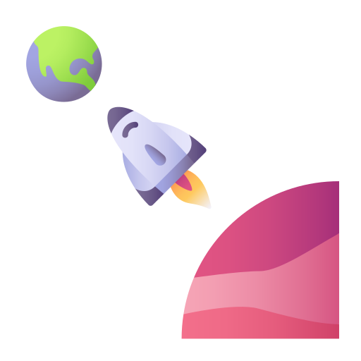 viaje espacial Generic Flat Gradient icono
