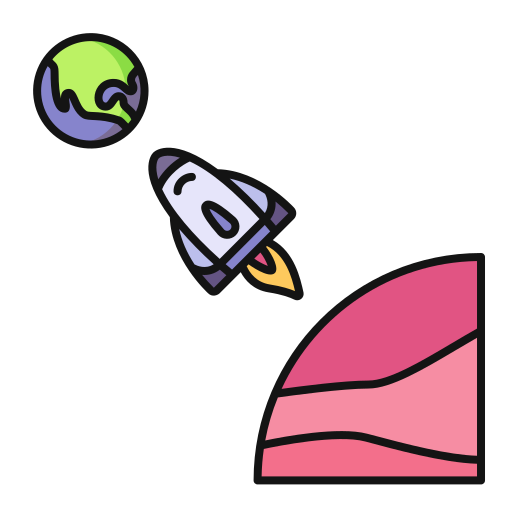 ruimtereis Generic Outline Color icoon
