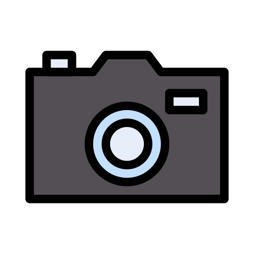 Photograph Vector Stall Lineal Color icon