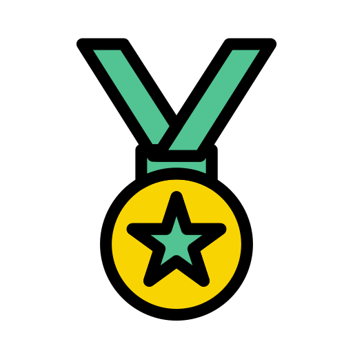 メダル Vector Stall Lineal Color icon