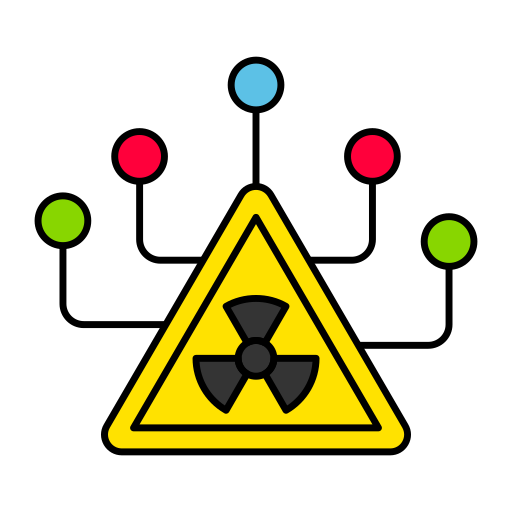 방사성 Generic Outline Color icon