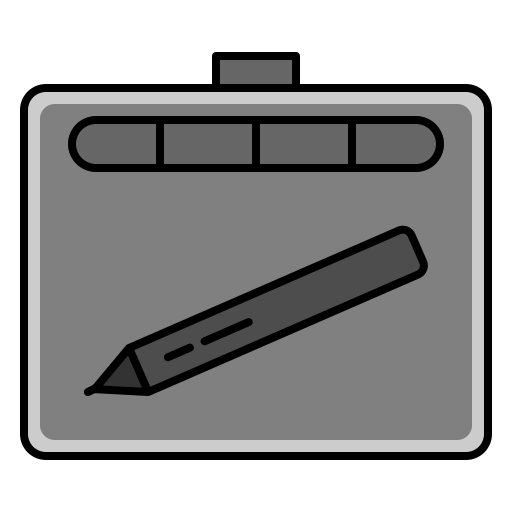 tabletpen Generic Outline Color icoon