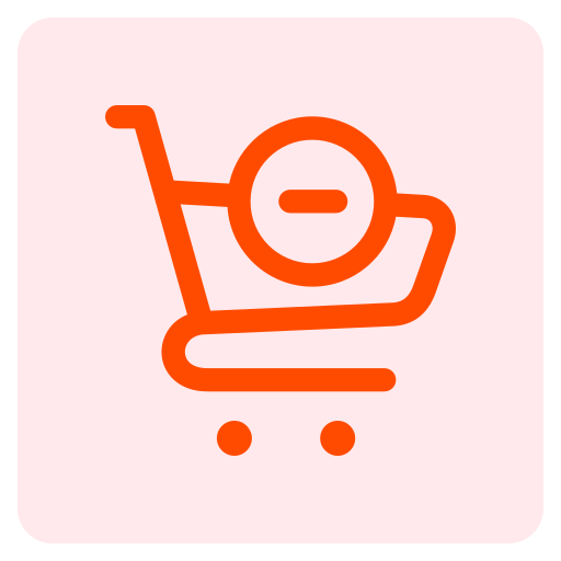 Remove from cart Generic Square icon