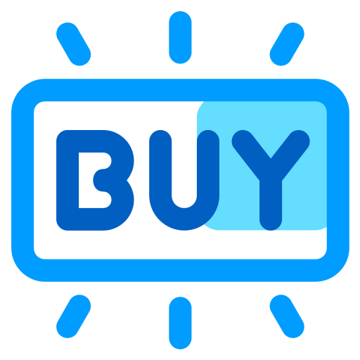 bouton acheter Generic Blue Icône