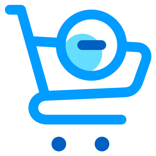 Remove from cart Generic Blue icon