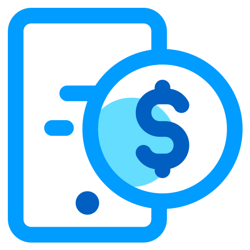 Send money Generic Blue icon