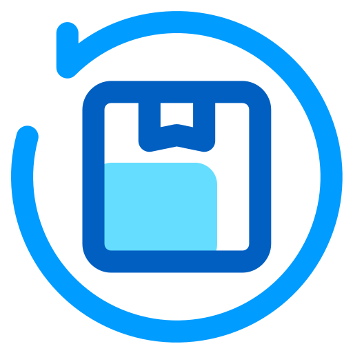 Product return Generic Blue icon