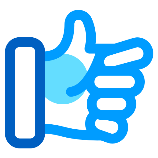 Thumbs up Generic Blue icon