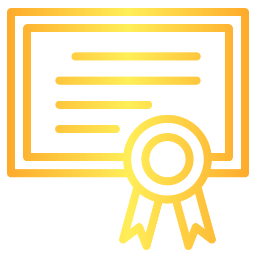 certificado Generic Gradient icono