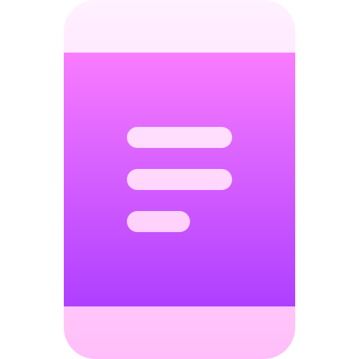 smartphone Basic Gradient Gradient icona