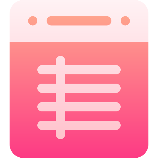 Note Basic Gradient Gradient icon