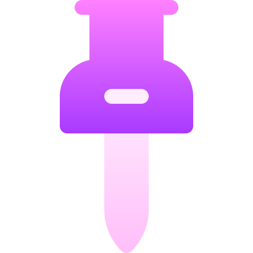 Pushpin Basic Gradient Gradient icon