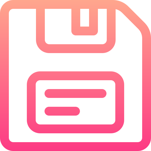 フロッピーディスク Basic Gradient Lineal color icon